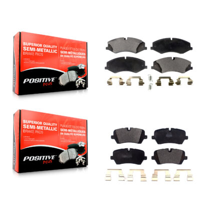 Front Rear Semi-Metallic Brake Pads Kit For Land Rover Range Sport Discovery KPF-100520