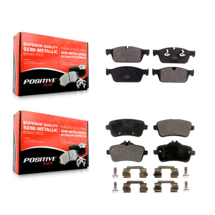 Front Rear Semi-Metallic Brake Pads Kit For Mercedes-Benz ML550 GLE550e GLS350d KPF-100525