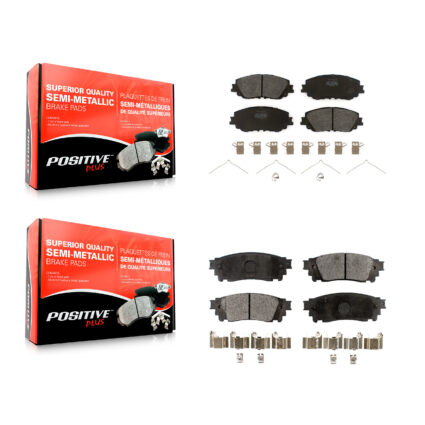 Front Rear Semi-Metallic Brake Pads Kit For Toyota RAV4 Camry C-HR Corolla Cross Lexus KPF-100541
