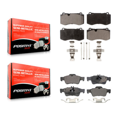 Front Rear Semi-Metallic Brake Pads Kit For Mercedes-Benz S550 SL550 S450 S350 CL550 S400 KPF-100550