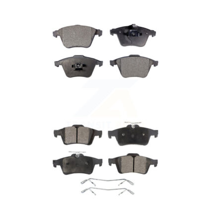 Front Rear Semi-Metallic Brake Pads Kit For Mazda 3 Volvo S40 V50 C70 KPF-100560