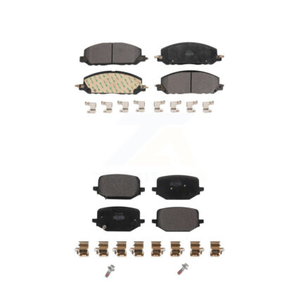 Front Rear Semi-Metallic Brake Pads Kit For Lincoln Aviator Ford Police Interceptor KPF-100632
