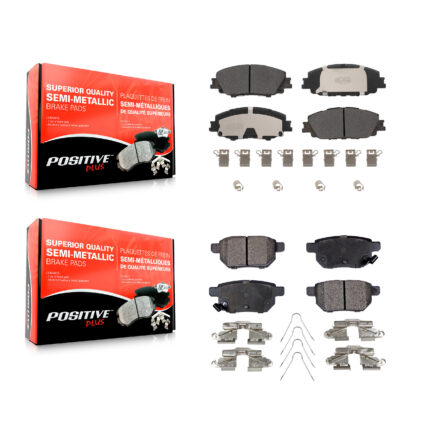 Front Rear Semi-Metallic Brake Pads Kit For Toyota Corolla Prius Prime KPF-100658