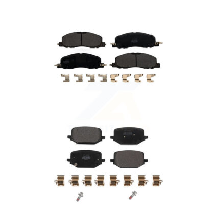 Front Rear Semi-Metallic Brake Pads Kit For Lincoln Aviator KPF-100662