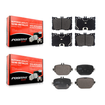 Front Rear Semi-Metallic Brake Pads Kit For Mercedes-Benz E400 E450 E53 AMG E43 CLS450 KPF-100741