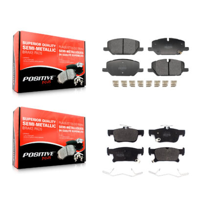 Front Rear Semi-Metallic Brake Pad Kit For 20 Buick Envision From Chassis VIN # LS723983 KPF-100786