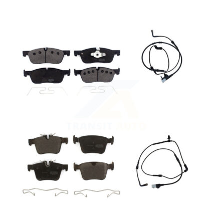 Front Rear Semi-Metallic Disc Brake Pads And Wear Sensors Kit For Land Rover Range Evoque KPW-100002