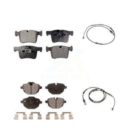 Front Rear Semi-Metallic Disc Brake Pads And Wear Sensors Kit For BMW X3 X4 KPW-100013