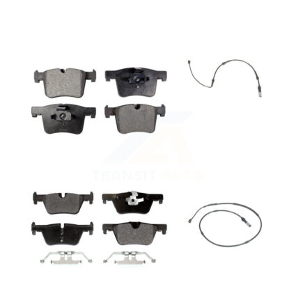 Front Rear Semi-Metallic Disc Brake Pad And Wear Sensor Kit For BMW 320i xDrive 328d 2.0L KPW-100020