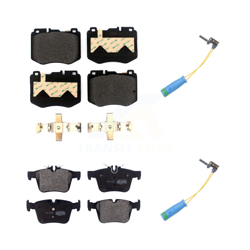 Front Rear Semi-Metallic Disc Brake Pad Wear Sensor Kit For Mercedes-Benz C300 C400 C350e KPW-100023