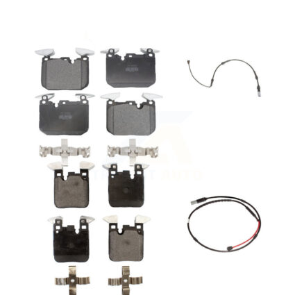 Front Rear Semi-Metallic Disc Brake Pads And Wear Sensors Kit For BMW M3 M2 KPW-100044