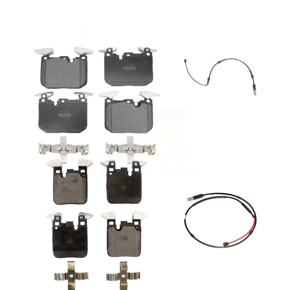 Front Rear Semi-Metallic Disc Brake Pads And Wear Sensors Kit For BMW M3 M2 KPW-100044