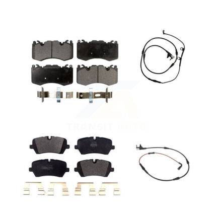 Front Rear Semi-Metallic Disc Brake Pads And Wear Sensors Kit For Land Rover Range Sport KPW-100049