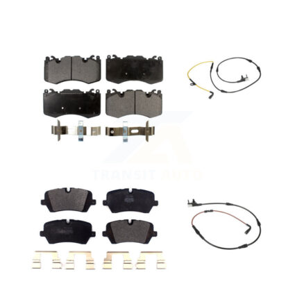 Front Rear Semi-Metallic Disc Brake Pads And Wear Sensors Kit For Land Rover Range Sport KPW-100050