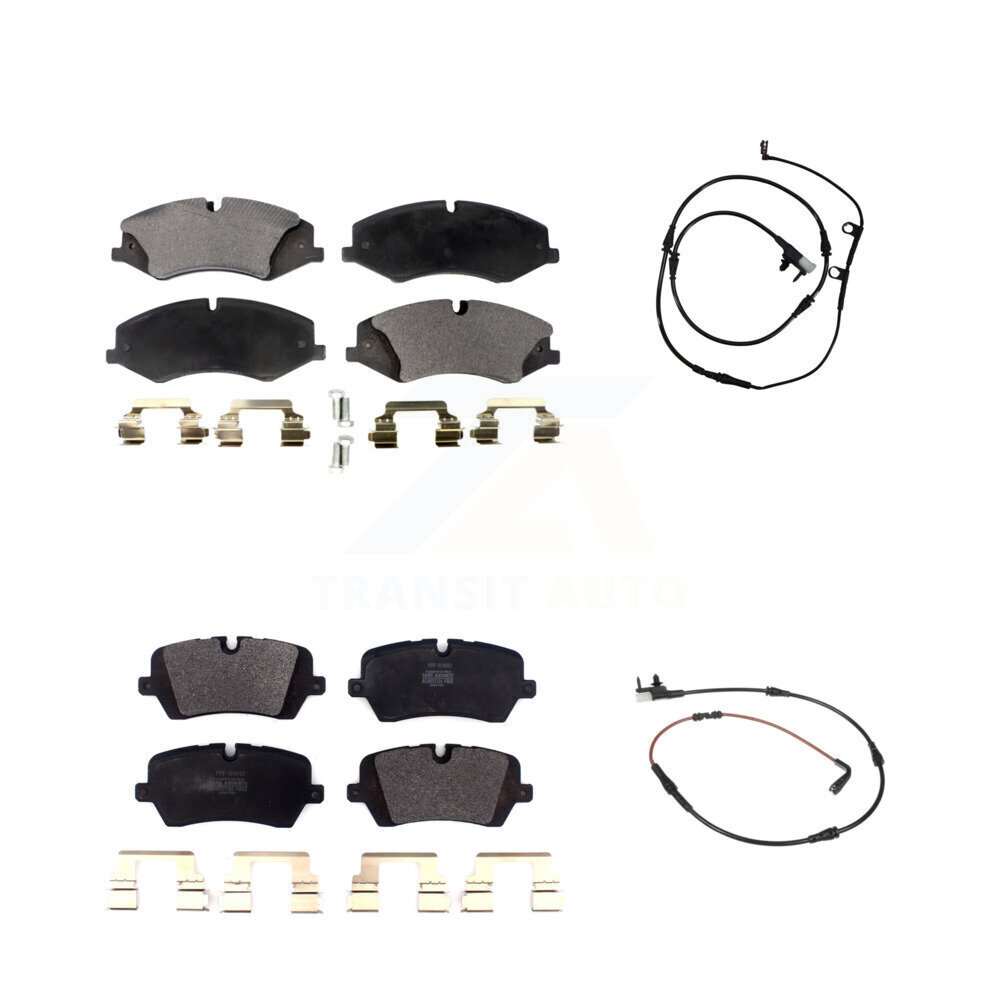 Front Rear Semi-Metallic Disc Brake Pads And Wear Sensors Kit For Land Rover Range Sport KPW-100052