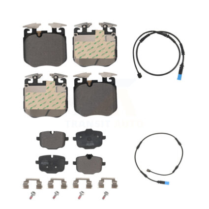 Front Rear Semi-Metallic Disc Brake Pads And Wear Sensors Kit For BMW X5 X7 X6 KPW-100058