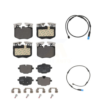 Front Rear Semi-Metallic Disc Brake Pads And Wear Sensors Kit For BMW X5 X7 KPW-100059
