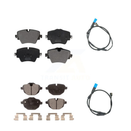 Front Rear Semi-Metallic Disc Brake Pads And Wear Sensors Kit For BMW X3 KPW-100060