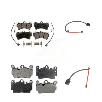 Front Rear Semi-Metallic Disc Brake Pad Extra Wear Sensor Kit For Audi Q7 Porsche Cayenne KPW-100071