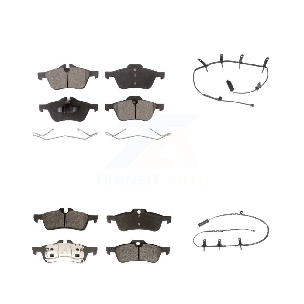 Front Rear Semi-Metallic Disc Brake Pads And Wear Sensors Kit For Mini Cooper KPW-100075