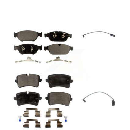 Front Rear Semi-Metallic Disc Brake Pads And Wear Sensors Kit For Audi A6 Quattro KPW-100163