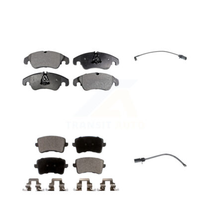 Front Rear Semi-Metallic Disc Brake Pads And Wear Sensors Kit For Audi Q5 KPW-100203