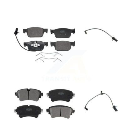 Front Rear Semi-Metallic Disc Brake Pads And Extra Wear Sensors Kit For Audi A4 Quattro KPW-100212