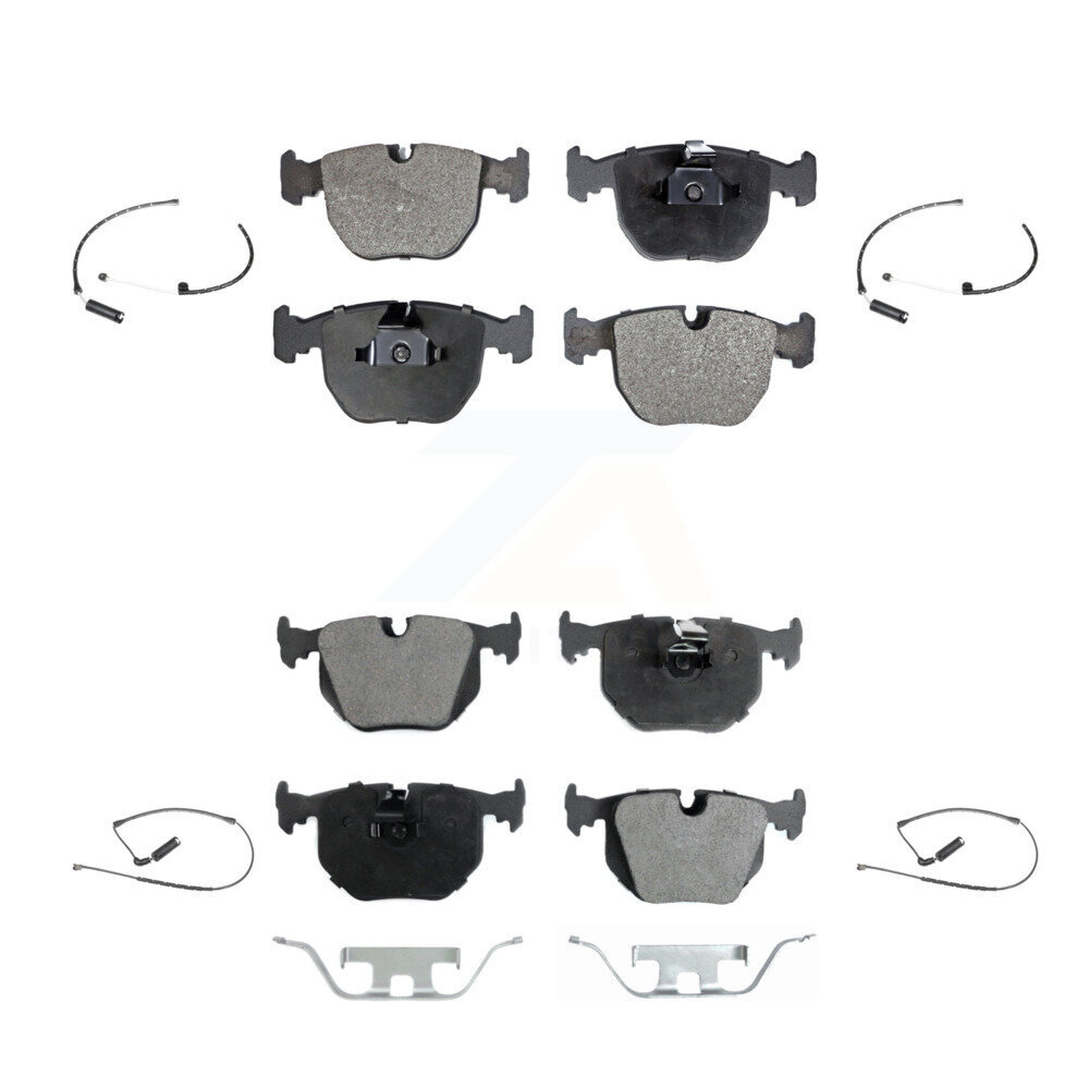 Front Rear Semi-Metallic Disc Brake Pads And Wear Sensors Kit For BMW X5 KPW-100220
