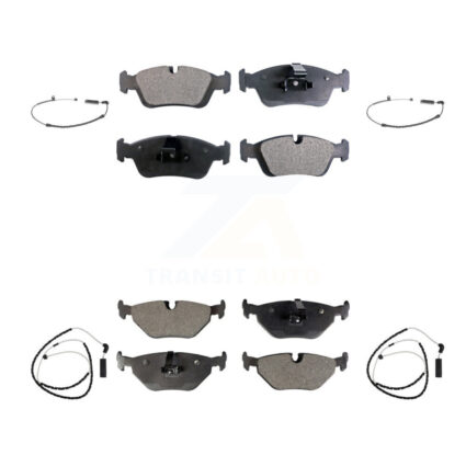 Front Rear Semi-Metallic Disc Brake Pads And Wear Sensors Kit For BMW Z4 KPW-100241