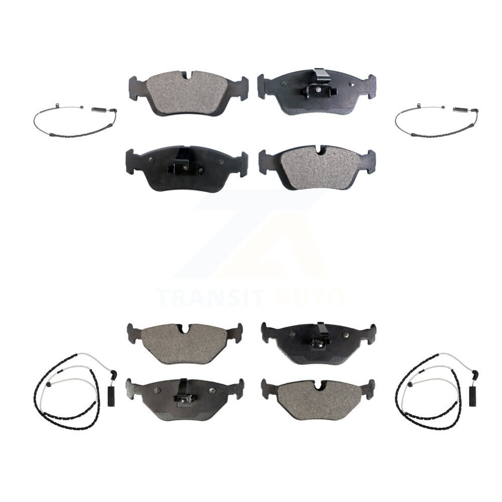 Front Rear Semi-Metallic Disc Brake Pads And Wear Sensors Kit For BMW Z4 KPW-100241