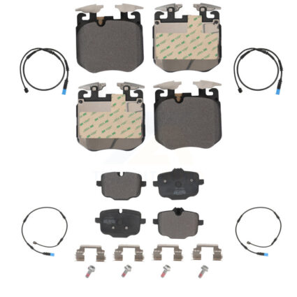 Front Rear Semi-Metallic Disc Brake Pads And Wear Sensors Kit For BMW X5 X7 X6 KPW-100261