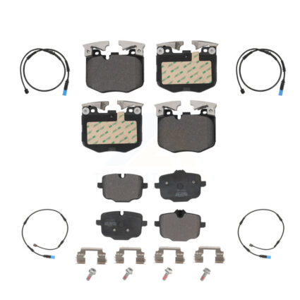 Front Rear Semi-Metallic Disc Brake Pads And Wear Sensors Kit For BMW X5 X7 KPW-100262