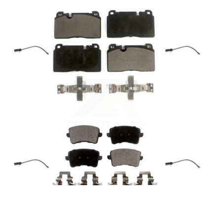 Front Rear Semi-Metallic Disc Brake Pads And Wear Sensors Kit For Audi Q5 To 5 3 2015 KPW-100280