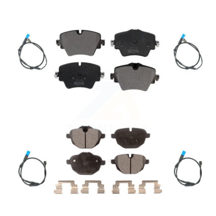 Front Rear Semi-Metallic Disc Brake Pads And Wear Sensors Kit For BMW X3 KPW-100283