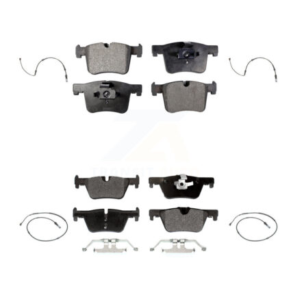Front Rear Semi-Metallic Disc Brake Pad And Wear Sensor Kit For BMW 320i xDrive 328d 2.0L KPW-100292