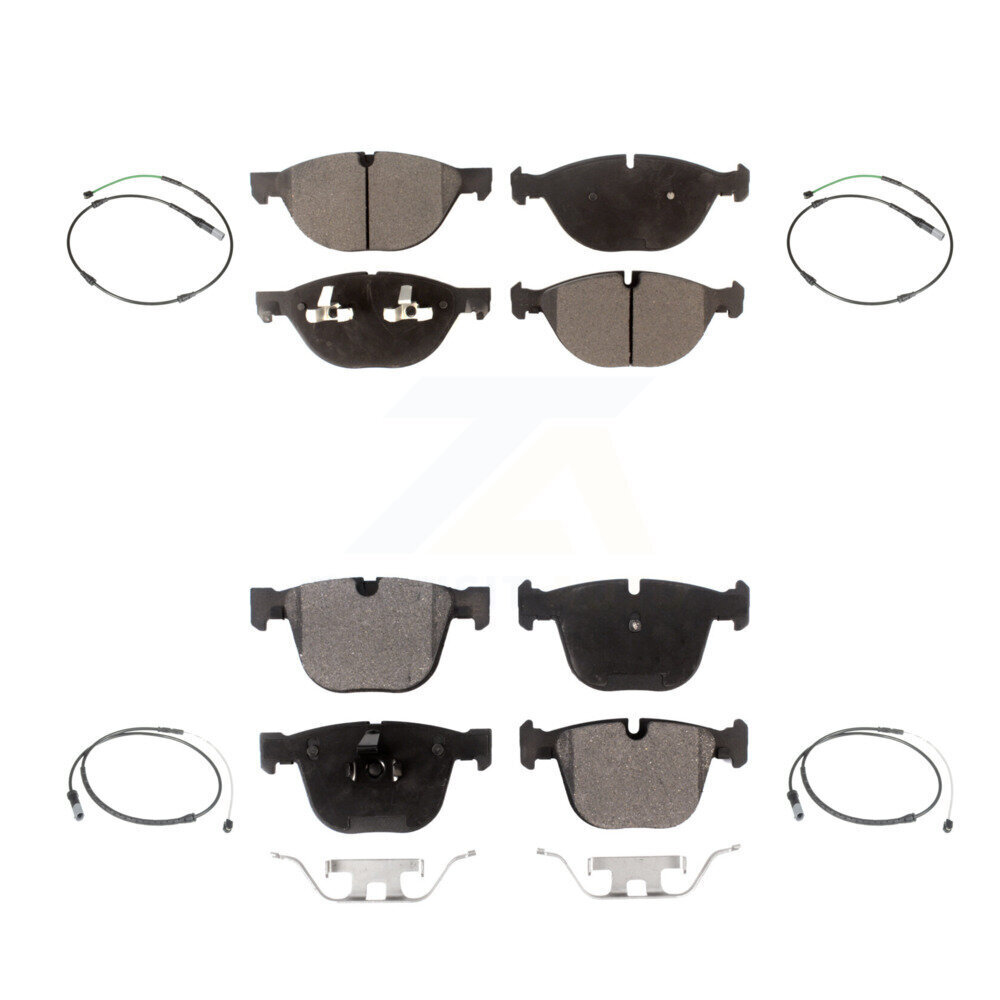 Front Rear Semi-Metallic Disc Brake Pad Wear Sensor Kit For BMW X5 X6 xDrive50i with 4.4L KPW-100339