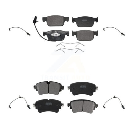 Front Rear Semi-Metallic Disc Brake Pads And Extra Wear Sensors Kit For Audi A4 Quattro KPW-100369