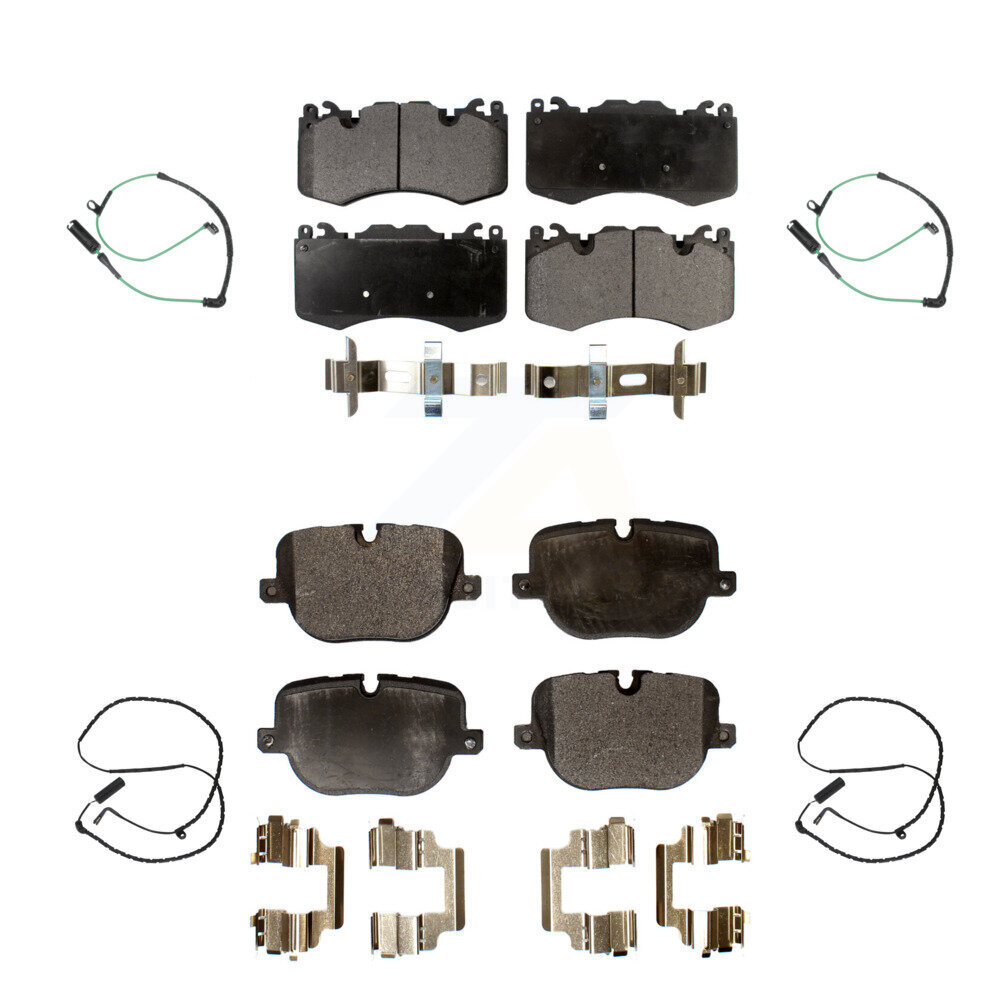 Front Rear Semi-Metallic Disc Brake Pads And Wear Sensors Kit For Land Rover Range KPW-100390