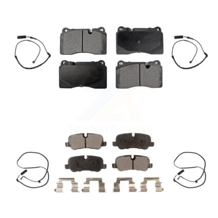 Front Rear Semi-Metallic Disc Brake Pads And Wear Sensors Kit For Land Rover Range KPW-100391