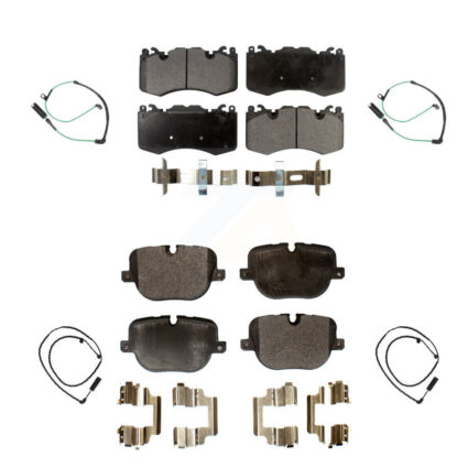 Front Rear Semi-Metallic Disc Brake Pads And Wear Sensors Kit For Land Rover Range KPW-100393