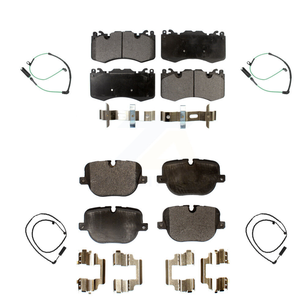 Front Rear Semi-Metallic Disc Brake Pads And Wear Sensors Kit For Land Rover Range KPW-100393