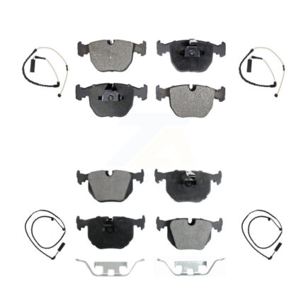 Front Rear Semi-Metallic Disc Brake Pads And Wear Sensors Kit For Land Rover Range KPW-100396