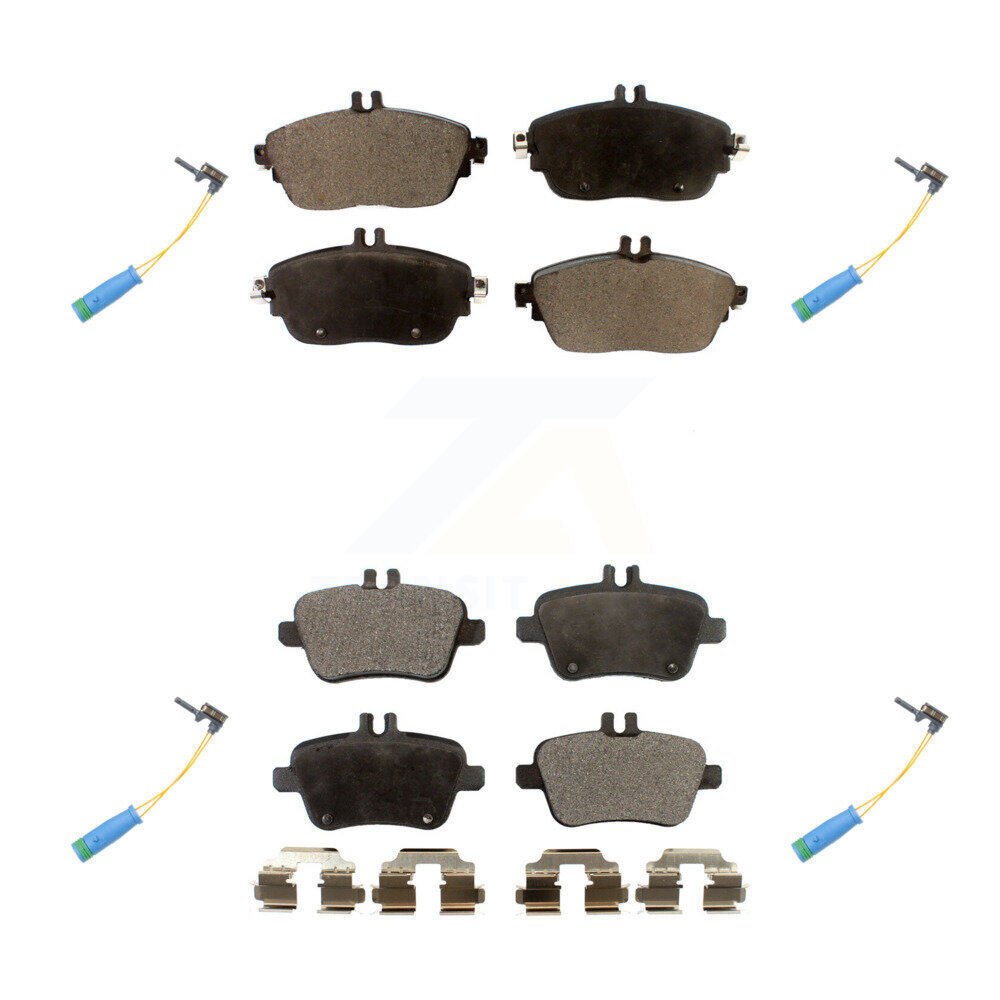 Front Rear Semi-Metallic Brake Pad & Wear Sensor Kit For Mercedes-Benz CLA250 GLA250 2.0L KPW-100405