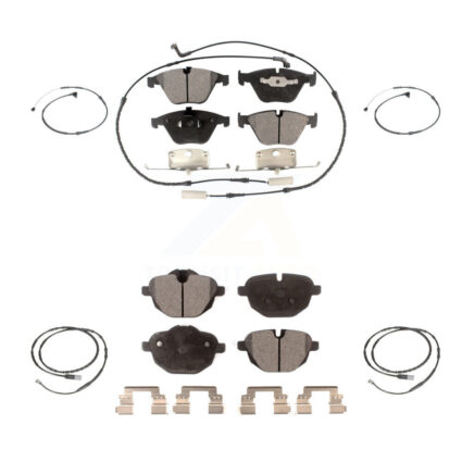 Front Rear Semi-Metallic Disc Brake Pads And Extra Wear Sensors Kit For BMW Z4 KPW-100417
