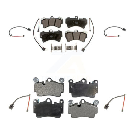 Front Rear Semi-Metallic Disc Brake Pad Extra Wear Sensor Kit For Audi Q7 Porsche Cayenne KPW-100421