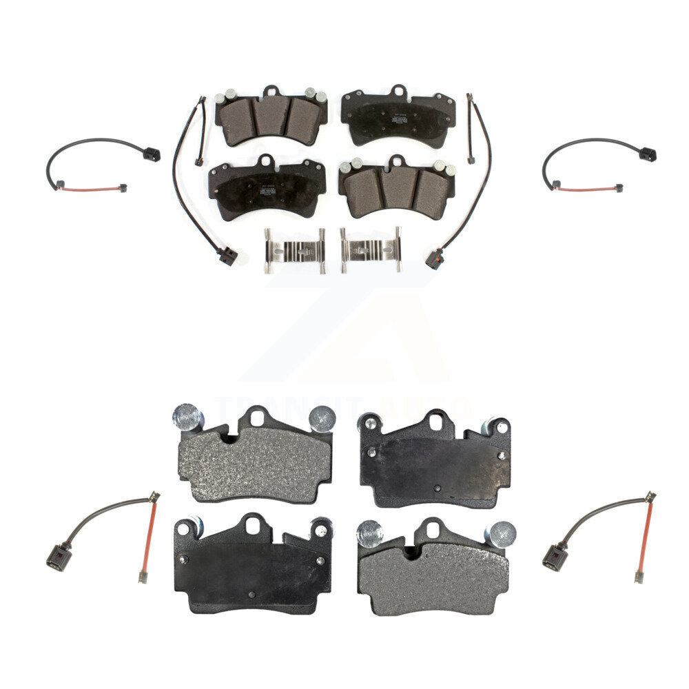 Front Rear Semi-Metallic Disc Brake Pad Extra Wear Sensor Kit For Audi Q7 Porsche Cayenne KPW-100421