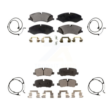 Front Rear Semi-Metallic Disc Brake Pads And Wear Sensors Kit For Land Rover Range Sport KPW-100426