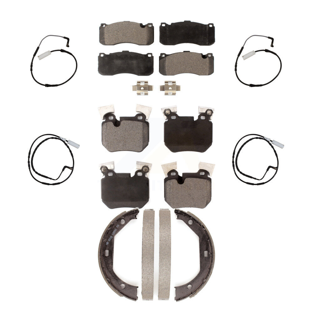 Front Rear Semi-Metallic Disc Brake Pad Wear Sensor Kit (7Pc) For 2008-2010 BMW 135i 3.0L KPW-100507