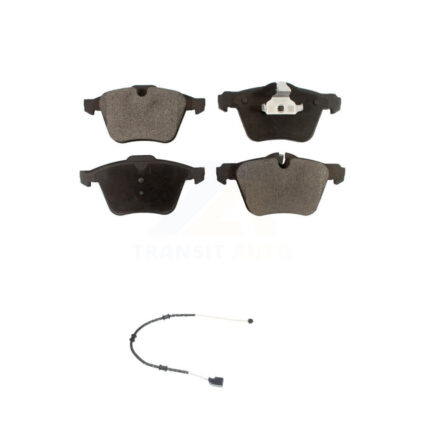 Front Semi-Metallic Disc Brake Pads And Wear Sensors Kit For Jaguar XJ F-Type XK KPW-100589