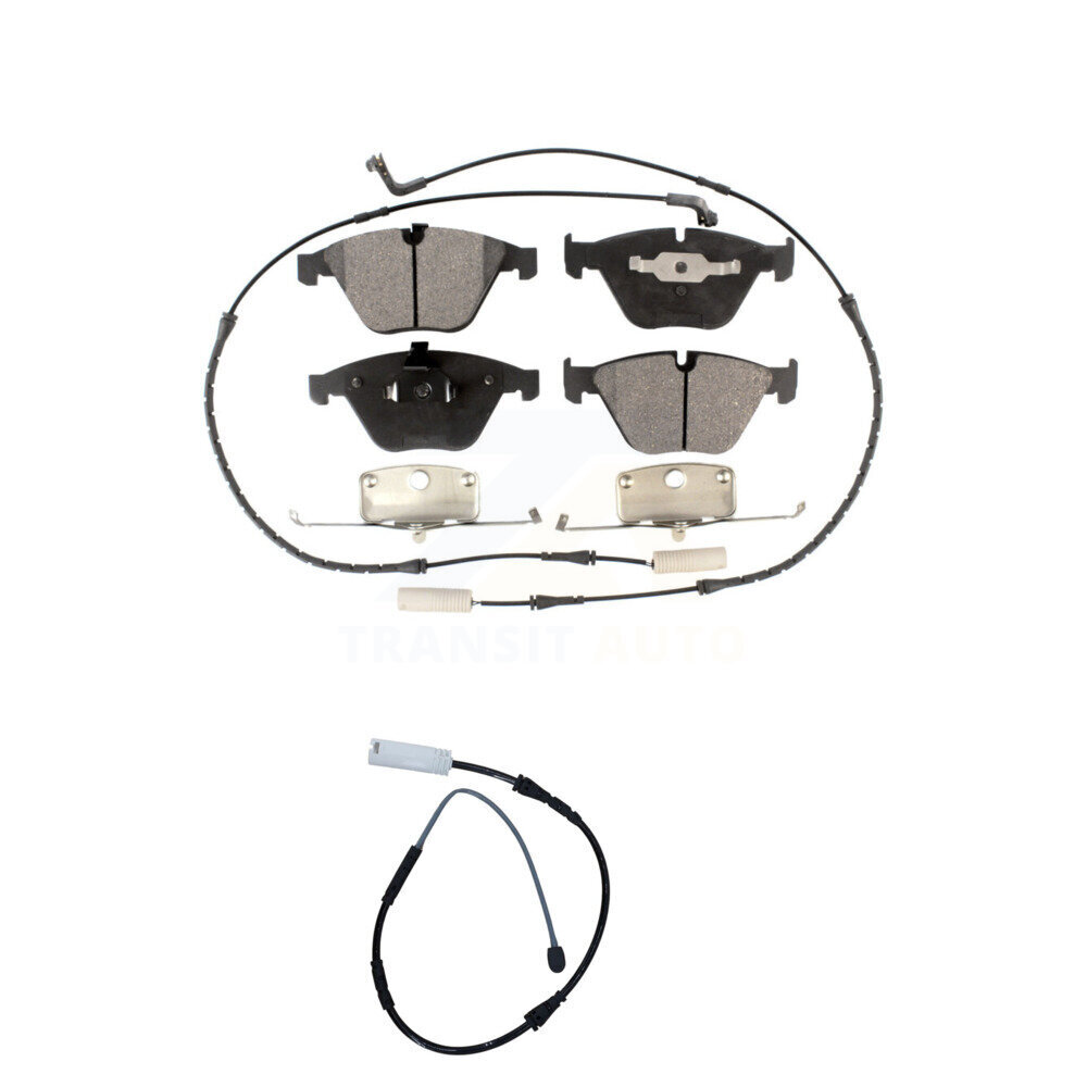 Front Semi-Metallic Disc Brake Pads And Extra Wear Sensors Kit For BMW X1 KPW-100602